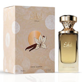 Eshal Vanilla Eau de Parfum Spray by Paris Corner, 100ml bottle, featuring a sleek design and vanilla fragrance.