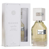 Bottle of Ard Al Zaafaran Saheb Intense Eau de Parfum Spray 100ml with sleek packaging and fragrance label visible.