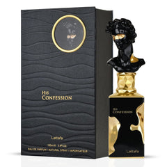 His Confession Eau De Parfum Spray 100ML (3.4 OZ) by Lattafa