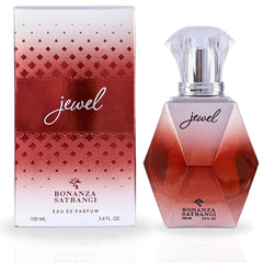 Jewel EDP Spray 100ML (3.4 OZ) by Bonanza Satrangi | Long Lasting, Floral, Oudy, Woody, Luxurious Fragrance.