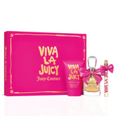 Juicy Couture Viva La Juicy 3pc Gift Set (3.4oz EDP, 4.2oz Body Souffle, 0.33oz EDP)