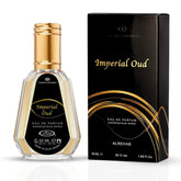Imperial Oud Eau De Parfum Spray 50ML (1.7 OZ) By Al Rehab | A Rich Blend of Vanilla, Smoky Leather & Oud Softened by Lavender.