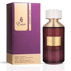 Cherry Cola Eau de Parfum spray by Paris Corner, 75ml, featuring a sleek bottle with a deep red liquid and elegant packaging.