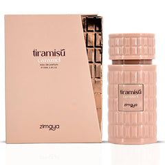 Tiramisu Caramel Eau De Parfum Spray 100ML (3.4 OZ) by Zimaya | A Sweet Blend of Caramel, Honey & Whiskey for a Sensual & Slightly Boozy Fragrance.