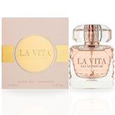 La Vita EDP Spray 100ML (3.4 OZ) by Maison Alhambra | Long Lasting, Fruity, Floral, Leathery, Luxurious Fragrance.
