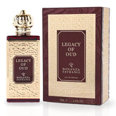 Legacy of Oud EDP Spray 75ML (2.53 OZ) by Bonanza Satrangi | Long Lasting, Leathery, Spicy, Floral, Luxurious Fragrance.