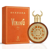 Bharara Viking Rio Eau de Parfum spray 100ml bottle with black cap and sleek design by Bharara, showcasing the fragrance.