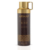 Odyssey Aoud deodorant spray by Armaf, 200ml bottle, with a sleek design and spray nozzle, designed for freshening and scenting.
