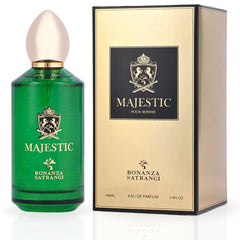 Majestic Pour Homme EDP Spray 100ML (3.4 OZ) by Bonanza Satrangi | Long Lasting, Musky, Woody, Floral, Luxurious Fragrance.