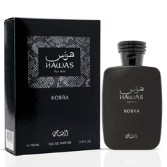 Hawas Kobra Eau de Parfum Spray 100ml (3.4 oz) by Rasasi