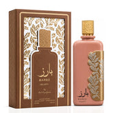 Barez Velvety Eau de Parfum spray by Ard Al Zaafaran, 100ml, featuring elegant bottle with velvety finish and floral design.