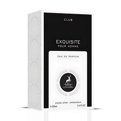 Exquisite Club Pour Homme Eau De Parfum Spray 100ML (3.4 OZ) by Maison Alhambra | A Fresh, Spicy Start with Floral Elegance & a Warm, Smooth Finish.