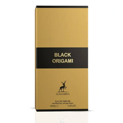 Black Origami Eau de Parfum Spray 100ml (3.4 oz) by Maison Alhambra - Intense Oud
