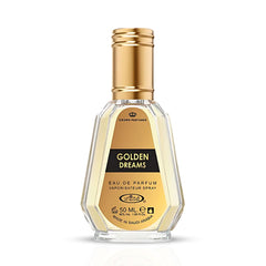 Golden Dreams Eau De Parfum Spray 50ML (1.7 OZ) By Al Rehab | A Bold Fusion of Spice, Sweetness & Warmth.
