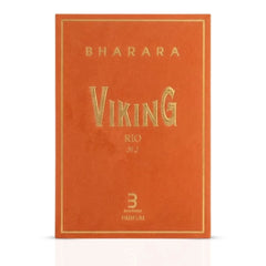 Bharara Viking Rio Eau De Parfum spray bottle, 100ml, with sleek design and black cap, showcasing the Bharara brand.