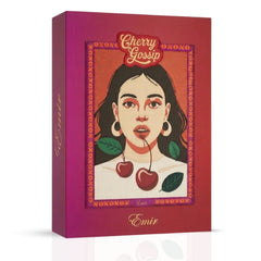 Cherry Gossip Eau de Parfum Spray by Paris Corner, 100ml, featuring a sleek bottle with cherry-themed design and elegant packaging.