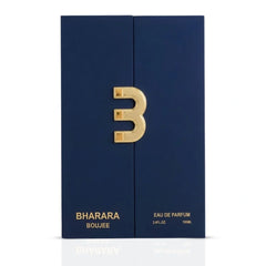 Bharara Boujee Eau de Parfum Spray 100ml bottle with elegant design, showcasing the BHARARA branding and floral-patterned packaging.