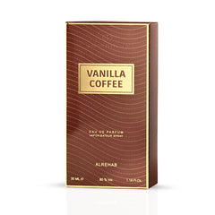 Vanilla Coffee Eau De Parfum Spray 35ML (1.18 OZ) By Al Rehab | A Soothing Blend Of Lavender, Vanilla, & Honey With A Smoky Tobaco finish.