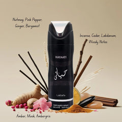 Hayaati Deodorant Spray 200ml (6.7 oz) by Lattafa