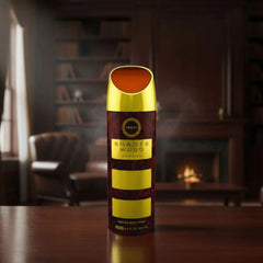 Armaf Shades Wood deodorant spray 200ml bottle with a sleek design and natural wood-inspired label.