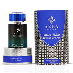 Sultan's Whisper For Him Eau De Parfum Spray 100ML (3.4 OZ) by Azha | A Regal Blend of Spice & Smoke, Softened by Whispers of Vanilla & Tonka