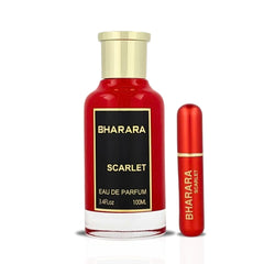 Bharara Scarlet Eau De Parfum Spray 100ML (3.4 OZ) By BHARARA | A Long-Lasting Symphony of Citrus, Florals, and Sensual Woods.