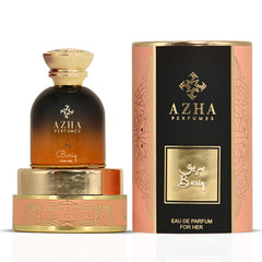 Bariq For Her Eau De Parfum Spray 100ML (3.4 OZ) by Azha | A Playful Fusion of Tangerine & Cake, Wrapped in Jasmine & Caramel Warmth.
