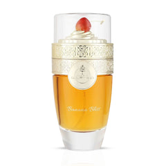Banana Bliss Eau de Parfum spray by Paris Corner, 100ml bottle with elegant packaging and floral tropical design.