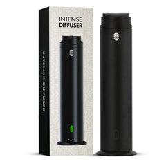 Intense Diffuser Black – 120ml, Aromatherapy Diffuser with Remote, Covers 1000 Sq Ft, Adjustable Mist & Timer, Starter Kit for Home, Office & Hotel - Waterless - Intense Oud