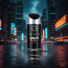 Armaf Club De Nuit Urban Elixir deodorant spray 200ml bottle, sleek design with the brand logo visible on the label.