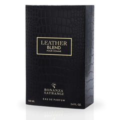 Leather Blend Pour Homme EDP Spray 100ML (3.4 OZ) by Bonanza Satrangi | Long Lasting, Exotic, Bold, Spicy, Luxurious Fragrances.