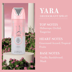 Yara Perfumed Spray 200ML (6.67 OZ) by Lattafa