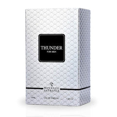 Thunder For Men EDP Spray 100ML (3.4 OZ) by Bonanza Satrangi | Long Lasting, Fresh, Spicy, Warm, Luxurious Fragrances.