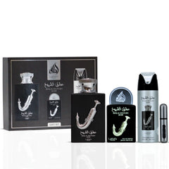 Lattafa Pride Ishq Al Shuyukh Silver 3-Piece Eau de Parfum Gift Set