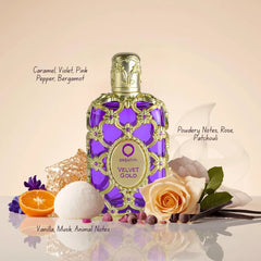 Velvet Gold Eau de Parfum Spray 80ml (2.7 oz) by Orientica Premium