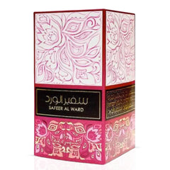 Safeer Al Ward Eau de Parfum spray bottle by Ard Al Zaafaran, 100ml, with elegant packaging and a floral fragrance design.