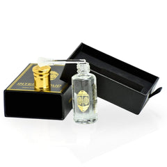 Khashab Al Sandal Perfume Oil 12ML (0.40 OZ) With Black Gift Box By Intense Oud | Cardamom & Violet, Layered With Sandalwood & Creamy Coconut.
