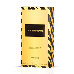 Golden Dreams Eau De Parfum Spray 50ML (1.7 OZ) By Al Rehab | A Bold Fusion of Spice, Sweetness & Warmth.