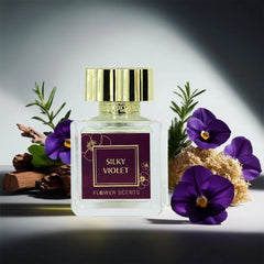 Silky Violet Eau de Parfum Spray 65ml (2.2 oz) by Flower Scents | Bright Bergamot, Soft Powdery Violet and a Sophisticated Woody Dry-Down