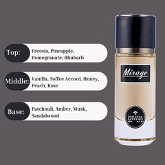 Mirage EDP Spray 100ML (3.4 OZ) by Bonanza Satrangi | Long Lasting, Fruity, Floral, Refreshing, Musky, Luxurious Fragrance.