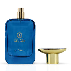 Kingly Eau De Parfum Spray For Men 100ML (3.4 OZ) By Vurv | Long Lasting, Citrusy, Woody & Warm Spicy Fragrance.