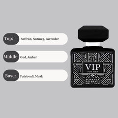 VIP for Men EDP Spray 100ML (3.4OZ) by Bonanza Satrangi | Long Lasting, Refreshing, Floral, Oudy, Musky, Luxurious Fragrances.