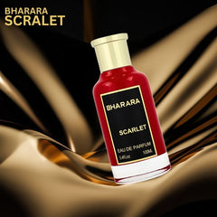Bharara Scarlet Eau De Parfum Spray 100ML (3.4 OZ) By BHARARA | A Long-Lasting Symphony of Citrus, Florals, and Sensual Woods.