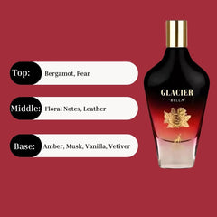 Glacier Bella Eau De Parfum Spray 100ML (3.4 OZ) By Maison Alhambra | Capture Hearts With This Delicate Scent.