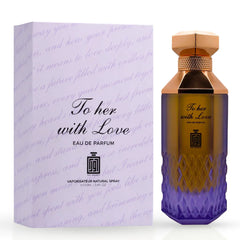 To Her With Love Eau De Parfum Spray 100ml (3.4 oz) By Aura Fragrances - Intense Oud