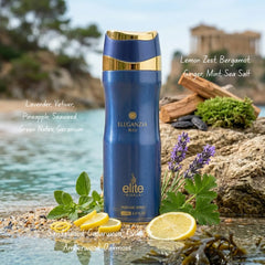 Eleganzia Bleu Body Spray 200ml (6.8 oz) by Elite Risala - Intense Oud