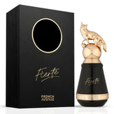 French Avenue Fierte Eau de Parfum Spray 100ml, elegant glass bottle with floral and woody scent details visible.