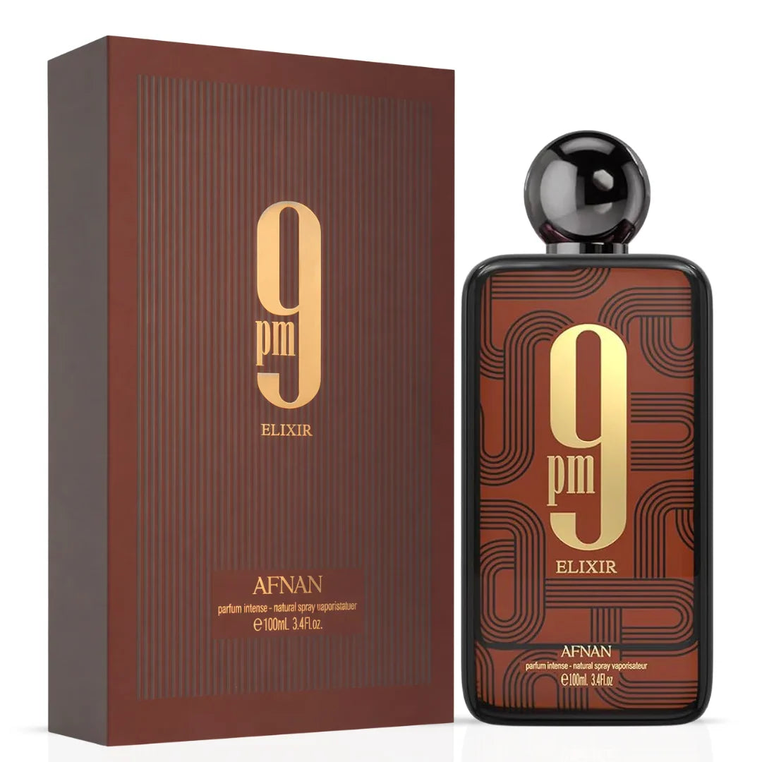 9 PM Elixir Eau De Parfum Spray 100ml (3.4 oz) By Afnan - Intense Oud