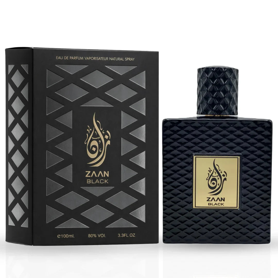 Zaan Black Eau De Parfum Spray 100ml (3.4 oz) By Aura Fragrances - Intense Oud