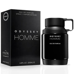 Odyssey Homme Black Eau de Parfum Spray 200ml (6.8 oz) by Armaf - Intense Oud
